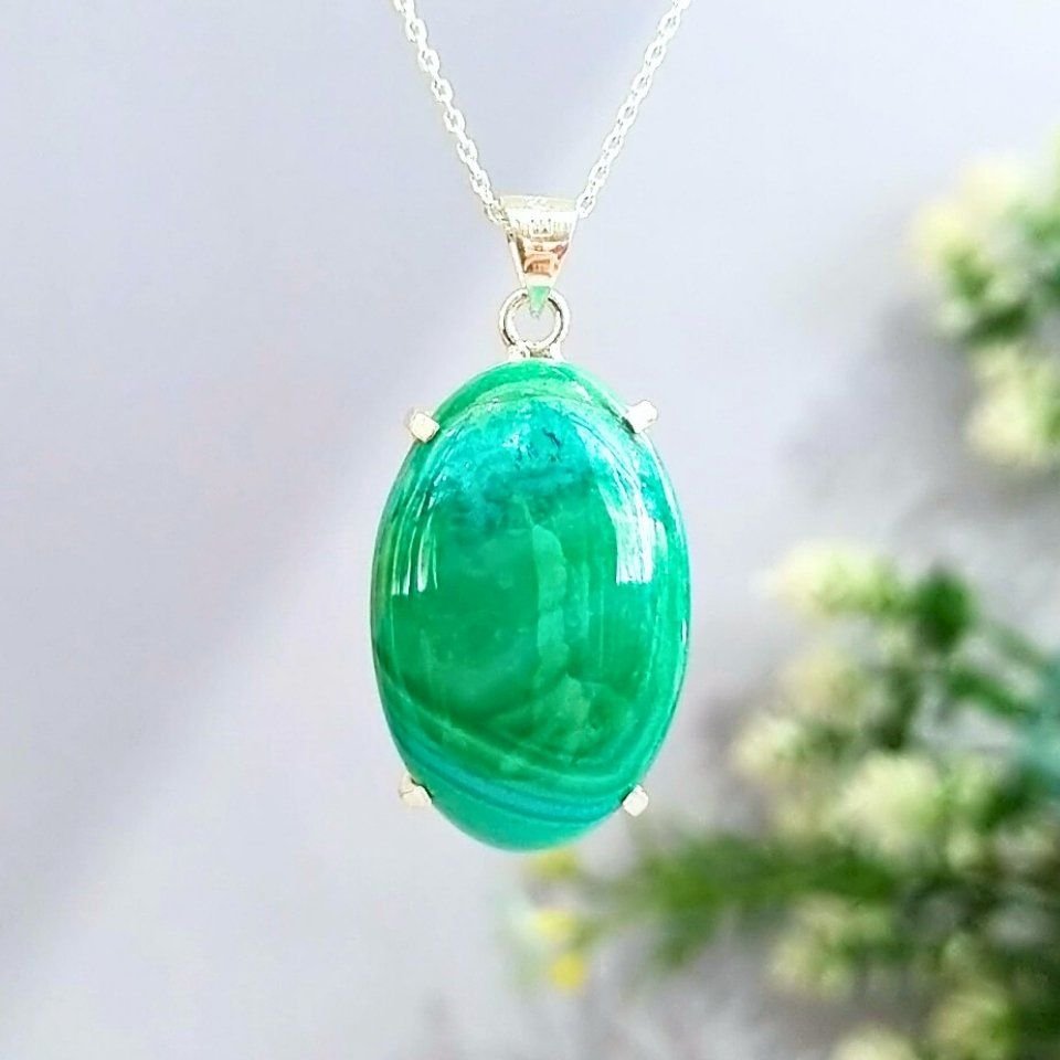 Malachite Stone Special Design Necklace - TS209