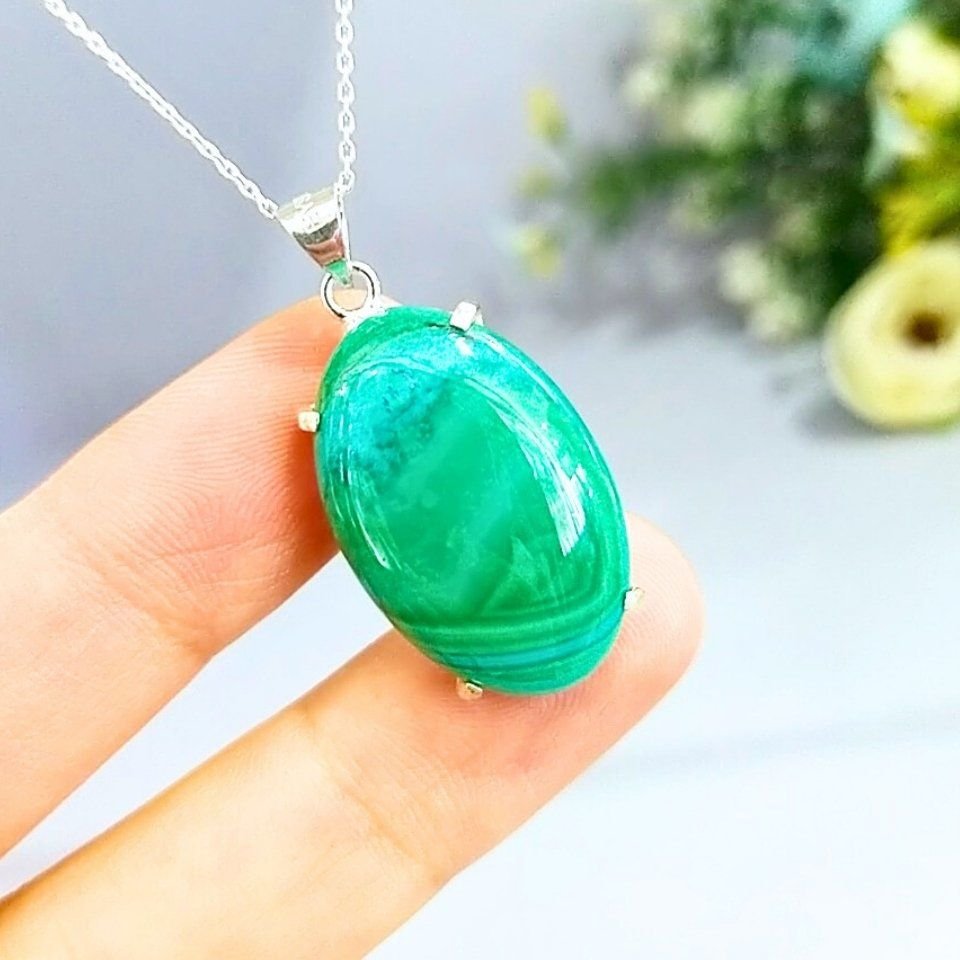 Malachite Stone Special Design Necklace - TS209