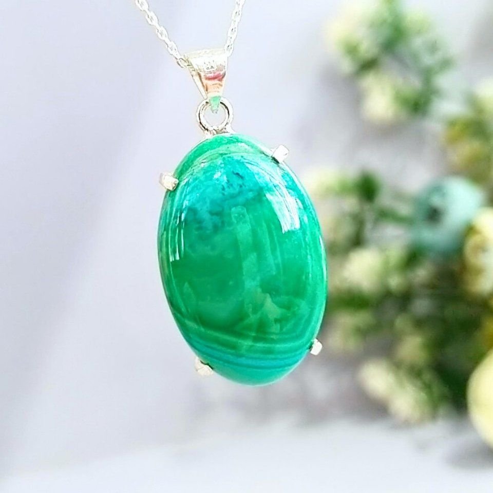 Malachite Stone Special Design Necklace - TS209