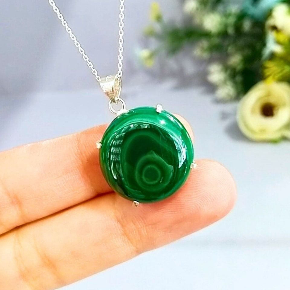 Malakit Taşı Özel Tasarım Kolye - TS213