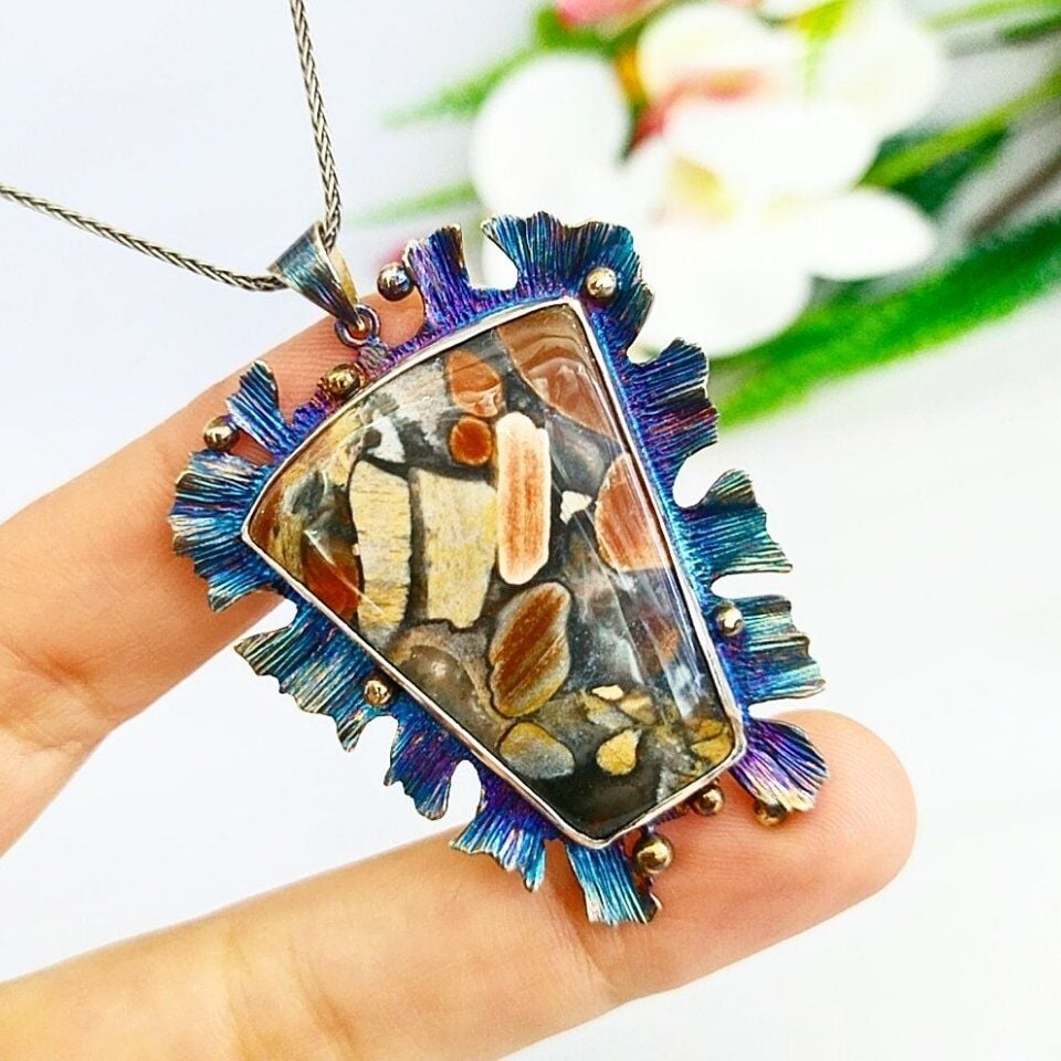 Tabu Jasper Special Design Necklace - TSR1325