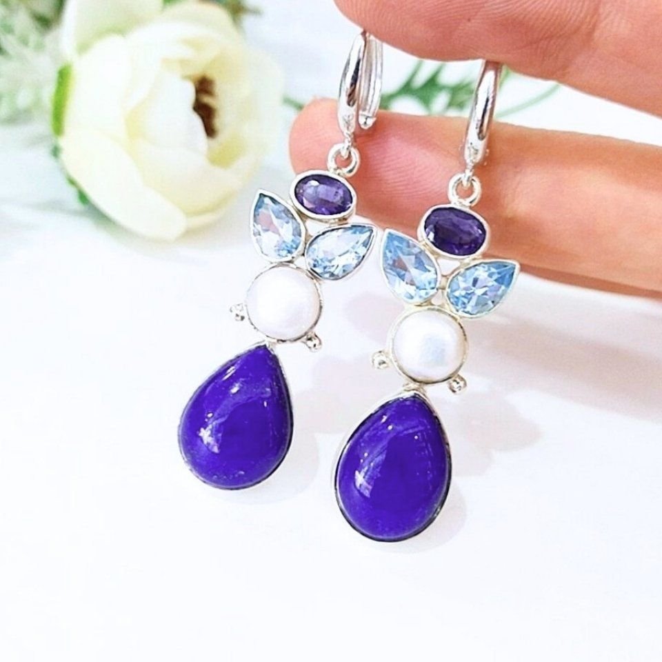 Lapis Lazuli Taşı Küpe - KP818