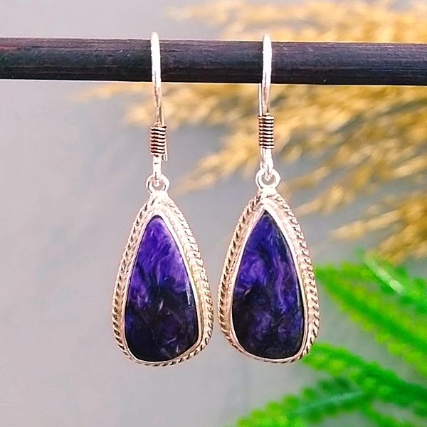 Charoit Special Design Natural Stone Earrings