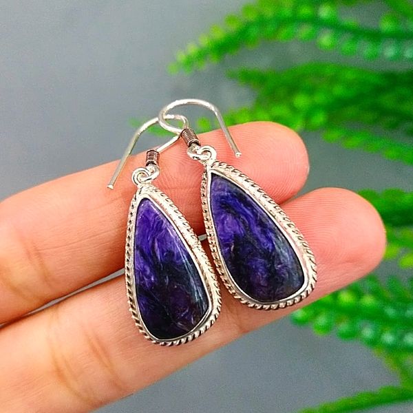 Charoit Special Design Natural Stone Earrings