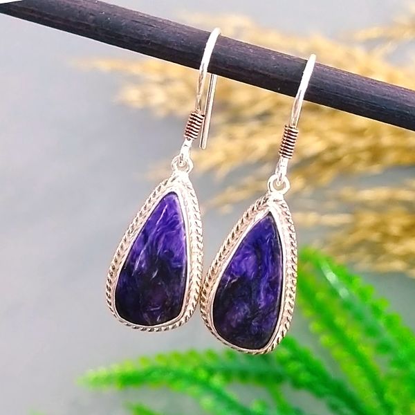 Charoit Special Design Natural Stone Earrings
