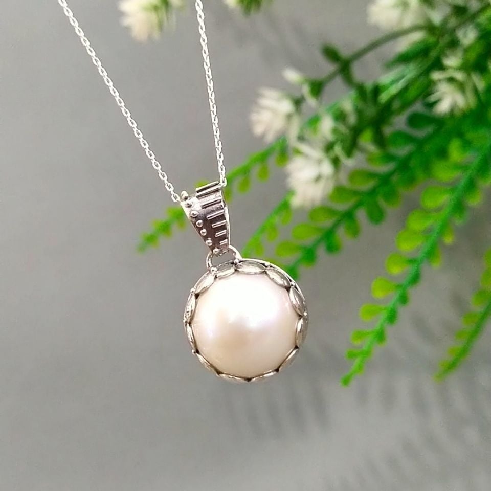 Akoya İncisi 12 mm Özel Tasarım Kolye