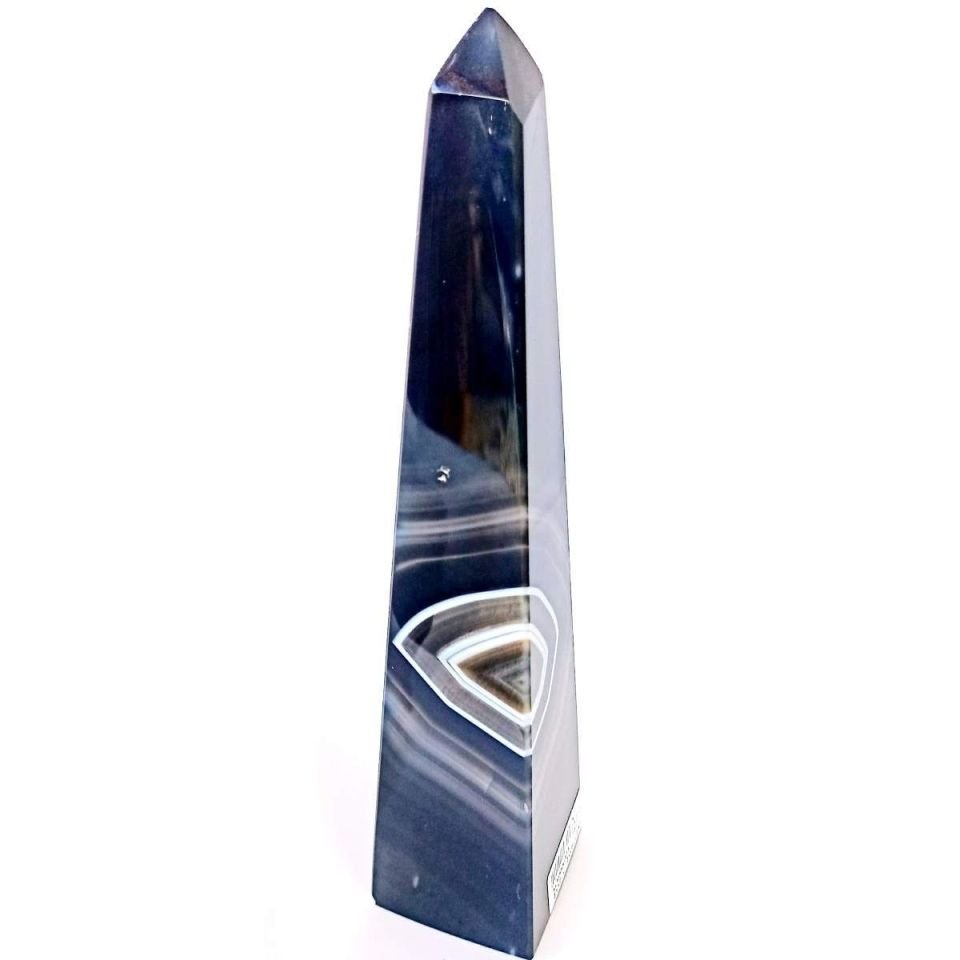 Botswana Akik 15 cm Doğaltaş Kule