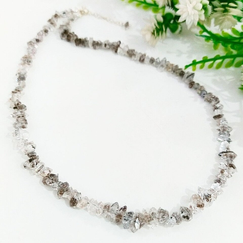 Herkimer Diamant Naturstein Halskette – DKLY302