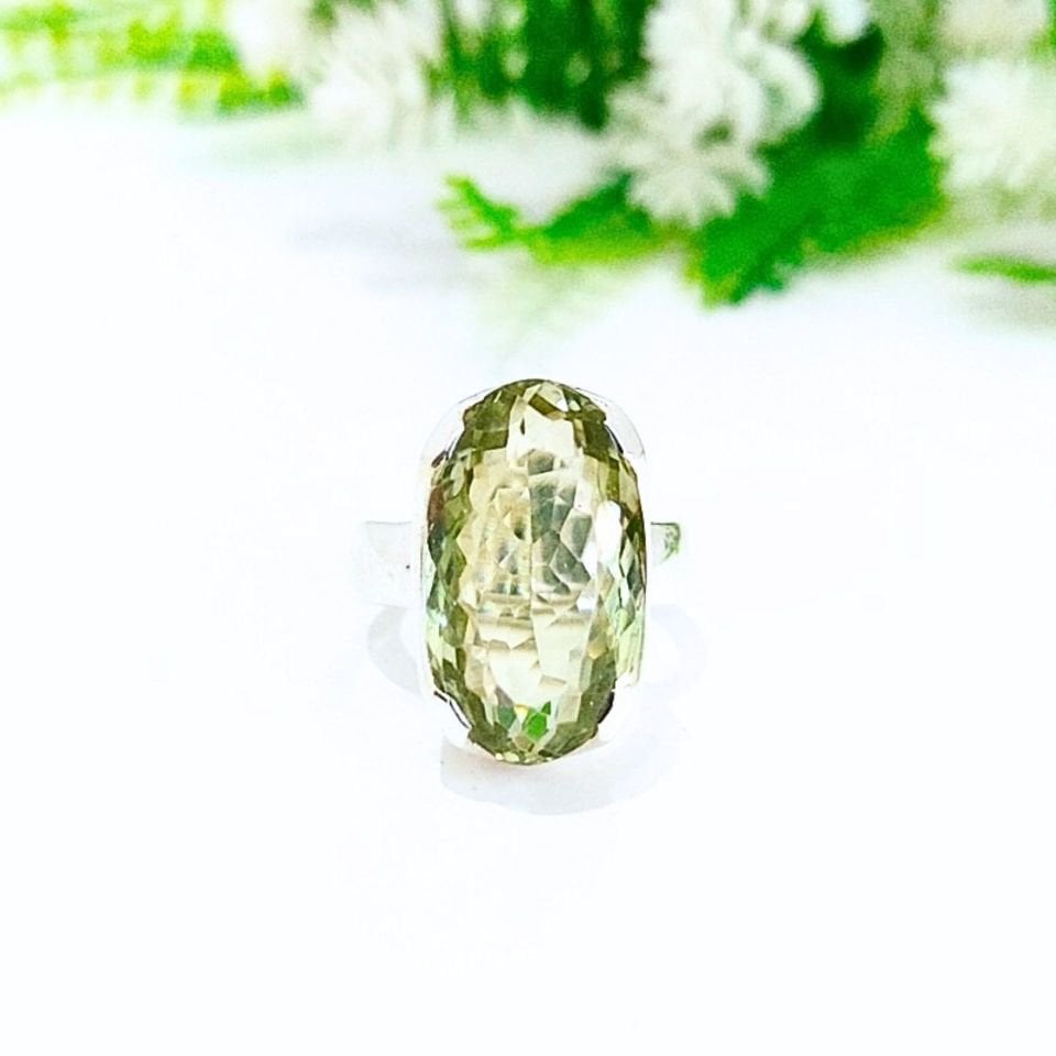 Yeşil Topaz Özel Tasarım Yüzük