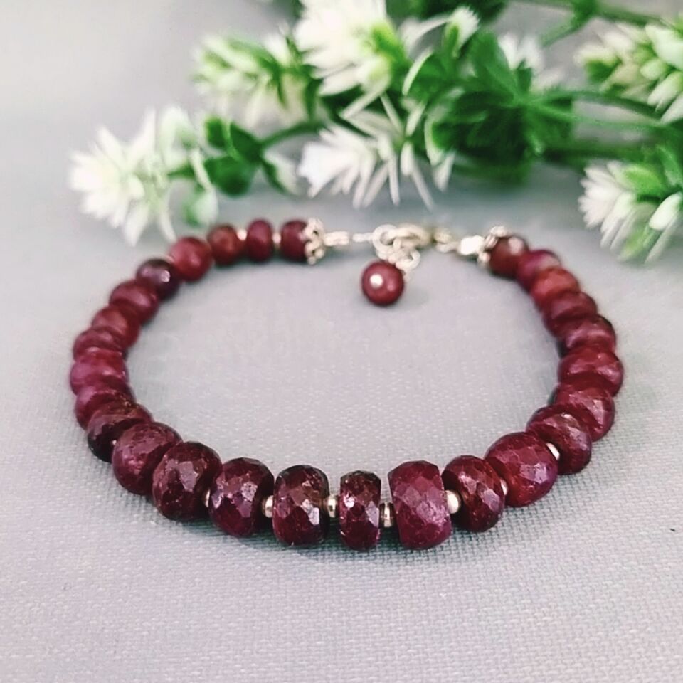 Yakut Taşı Özel Tasarım Bileklik